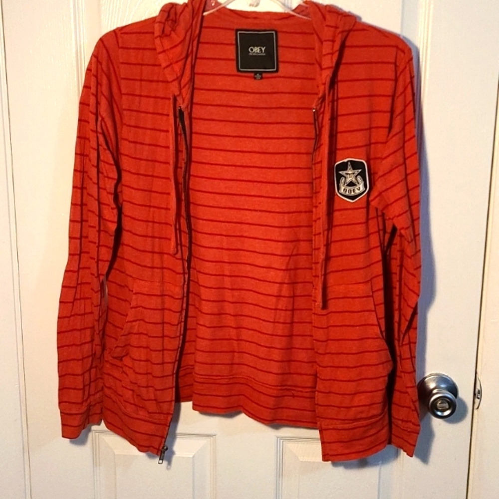 Obey light hooded sweater Men's M